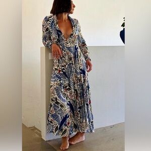 Farm Rio Macaw flight maxi dress NWT's sz S